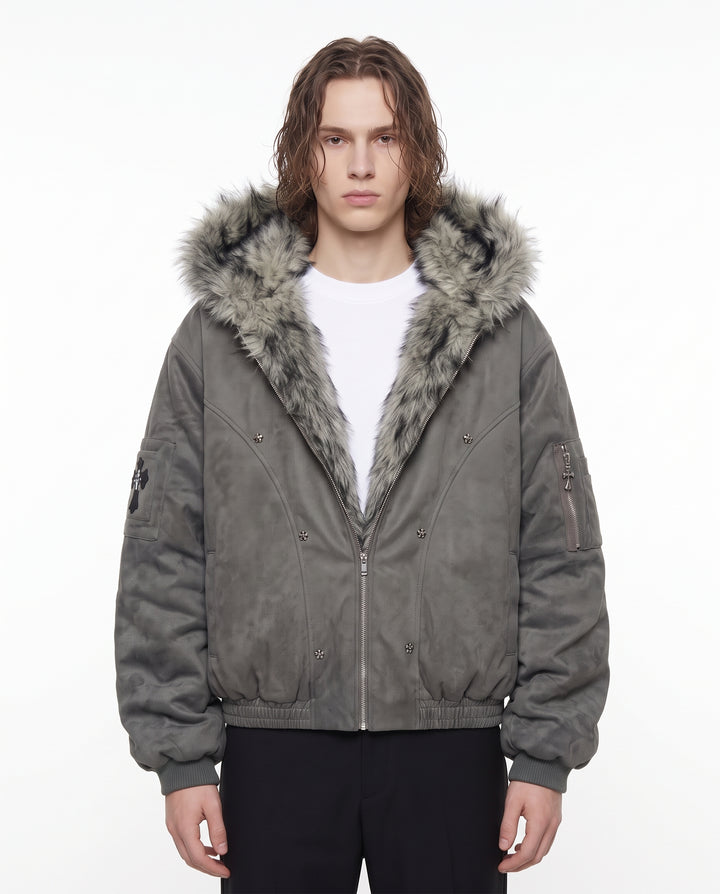 Fur Hooded Jacket na3172