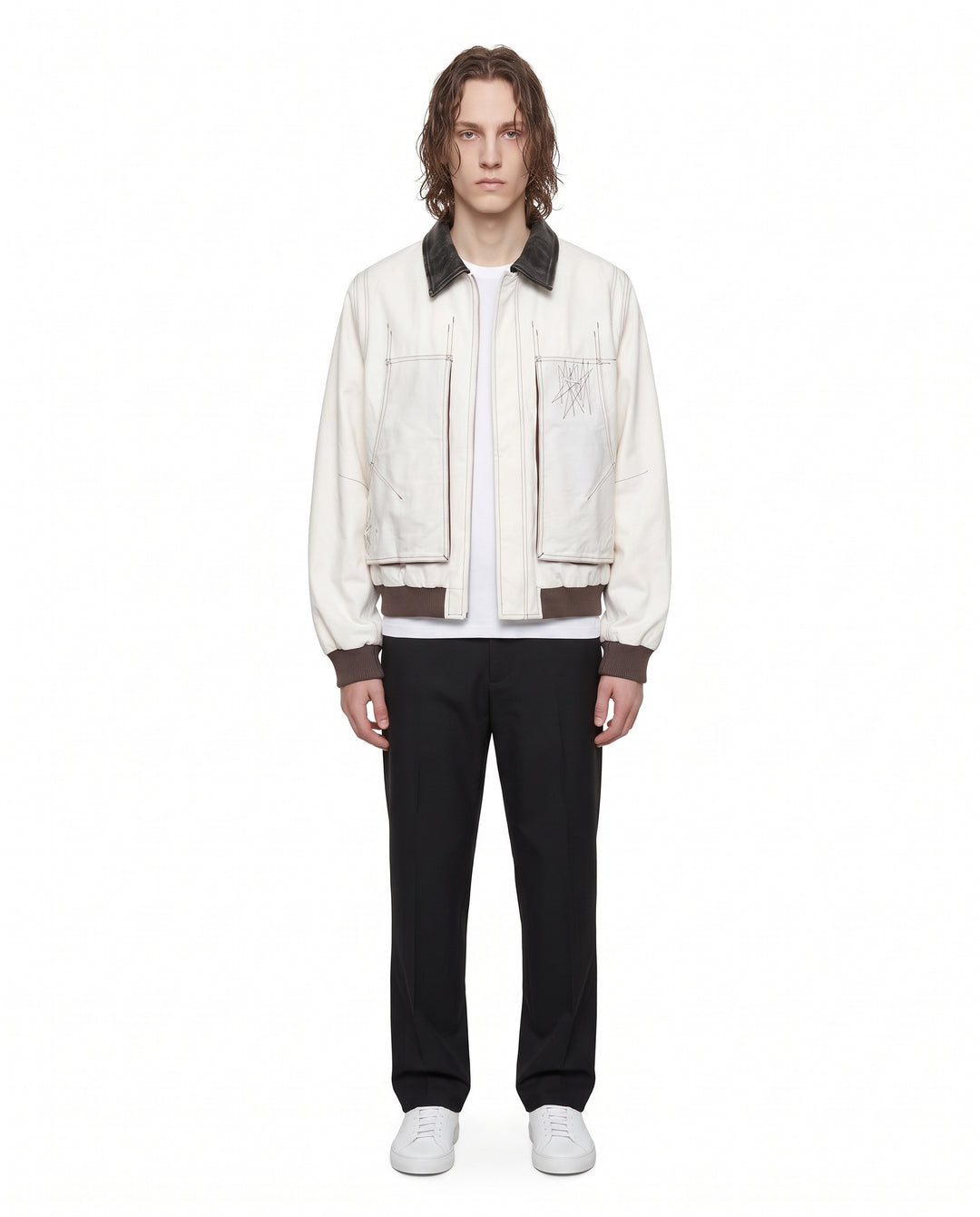 Contrast Bomber Jacket na3189
