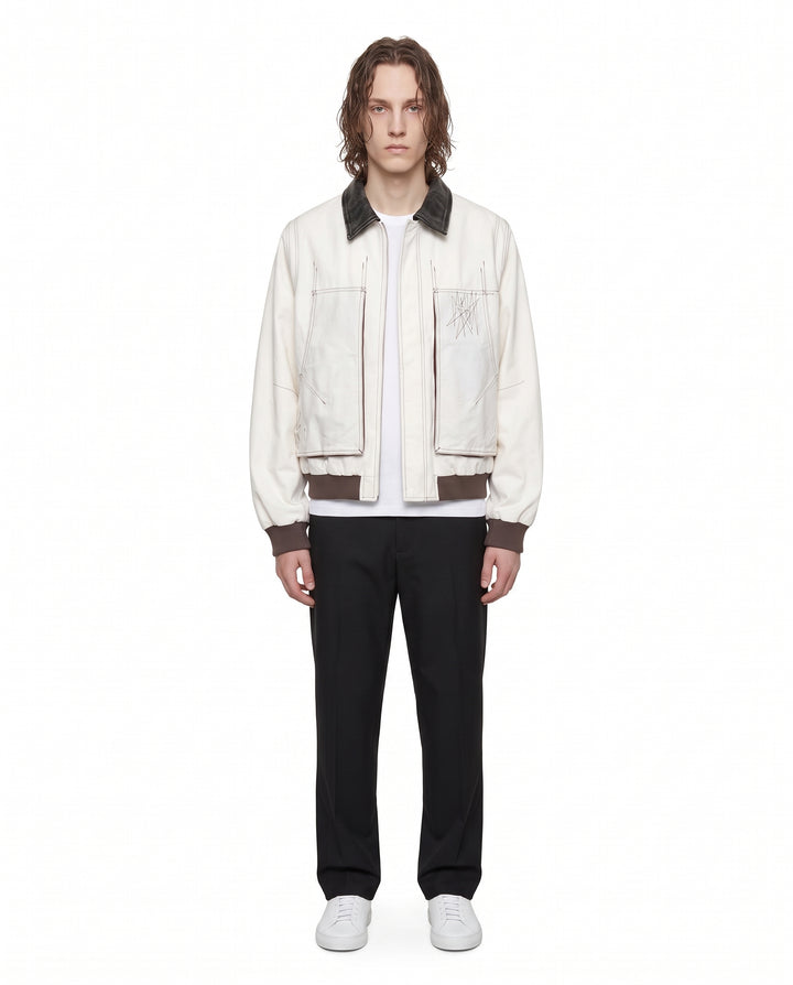 Contrast Bomber Jacket na3189