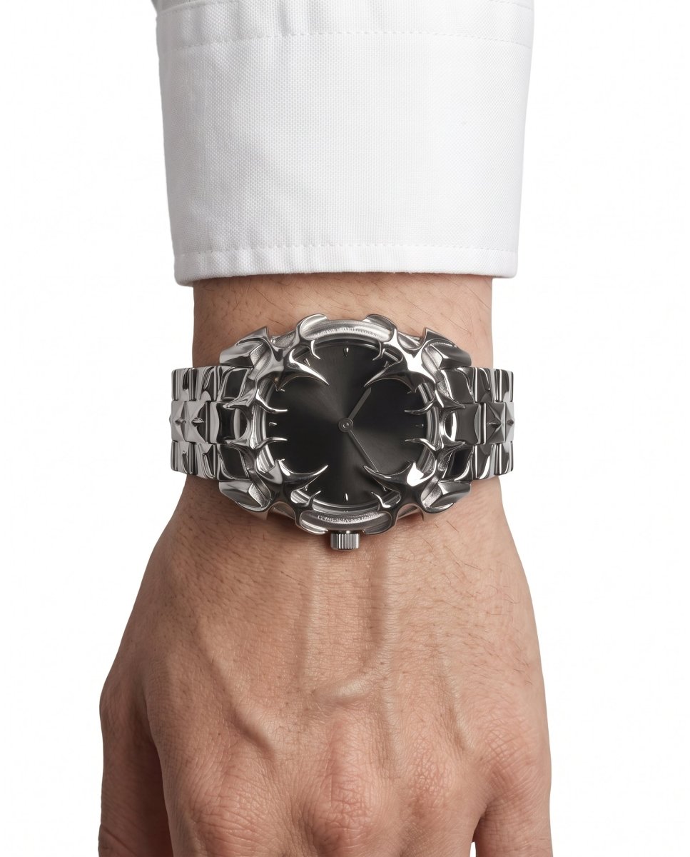 Gothic Metal Watch na3111 - worn w2
