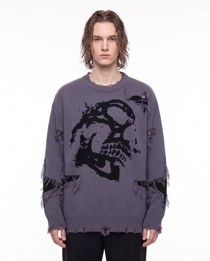 Skull Knit Sweater na3244