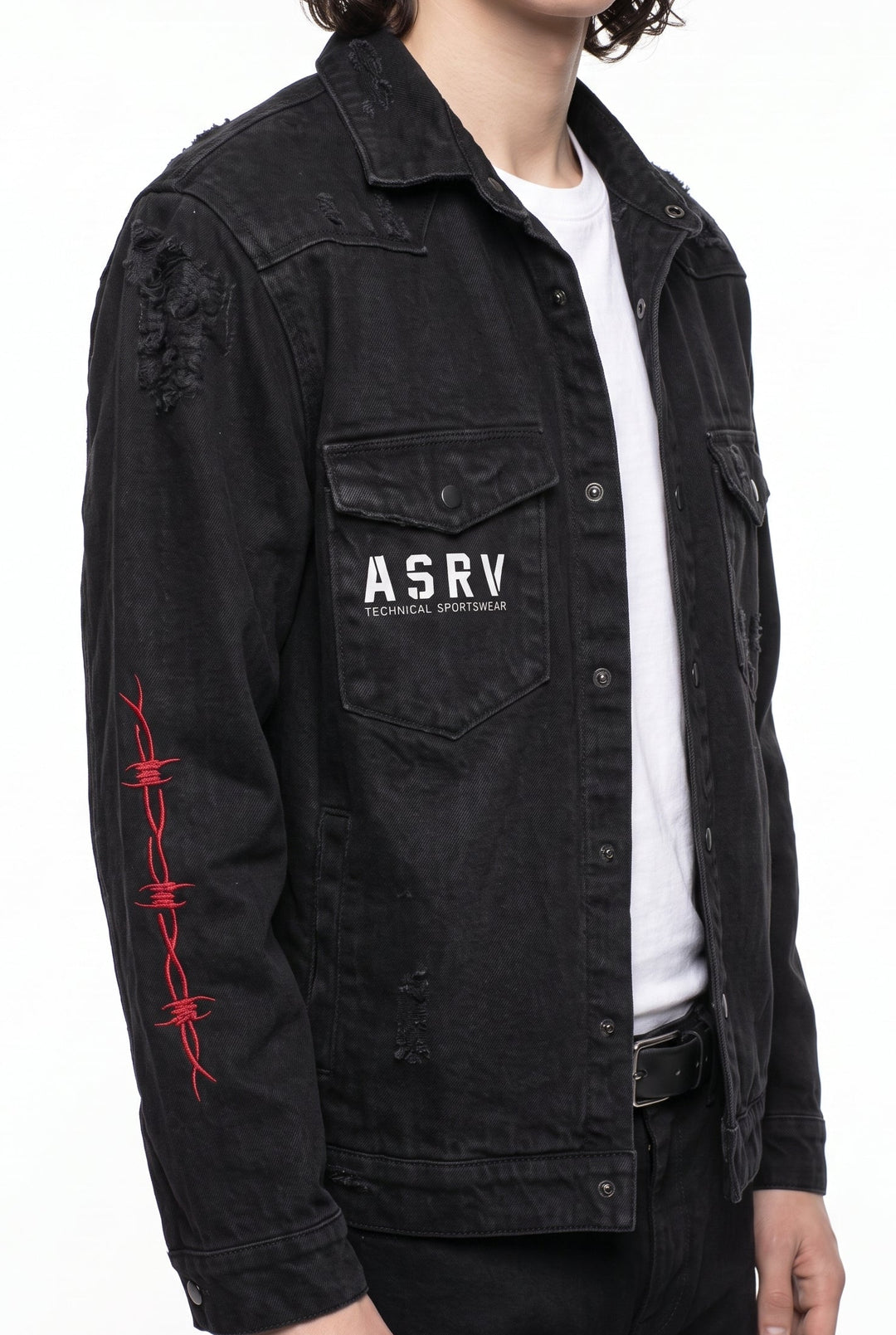 Graphic Denim Jacket na2800