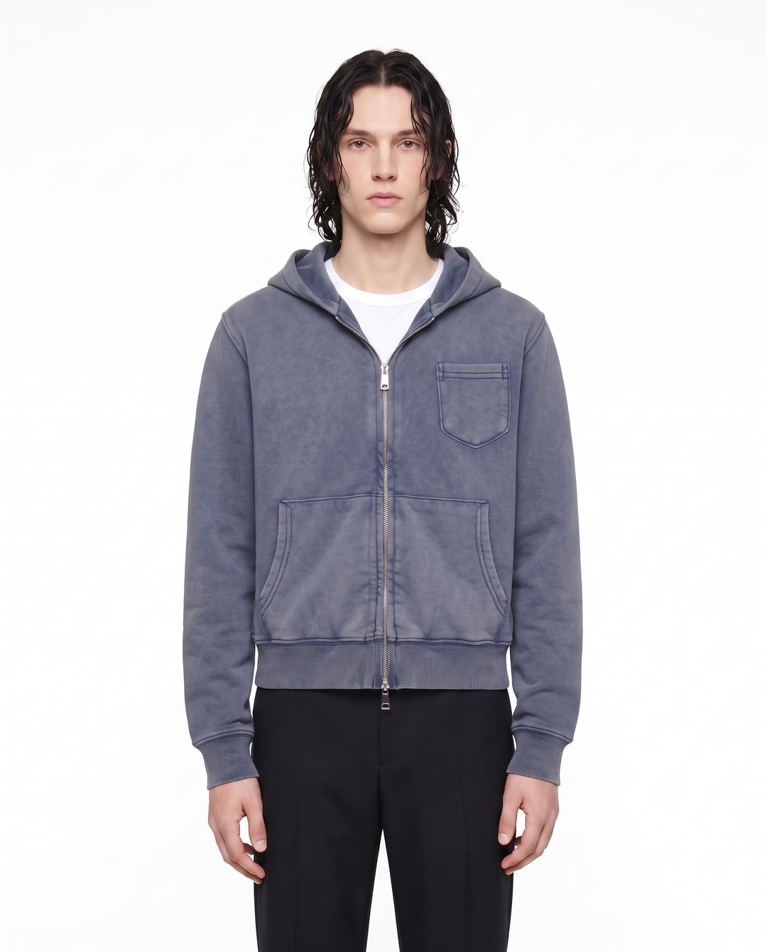Washed Zip Hoodie na3017