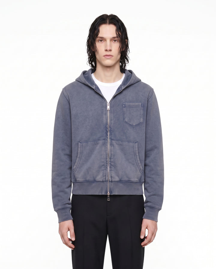 Washed Zip Hoodie na3017