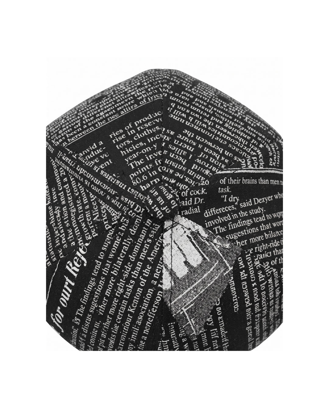 Newspaper Print Cap na2970