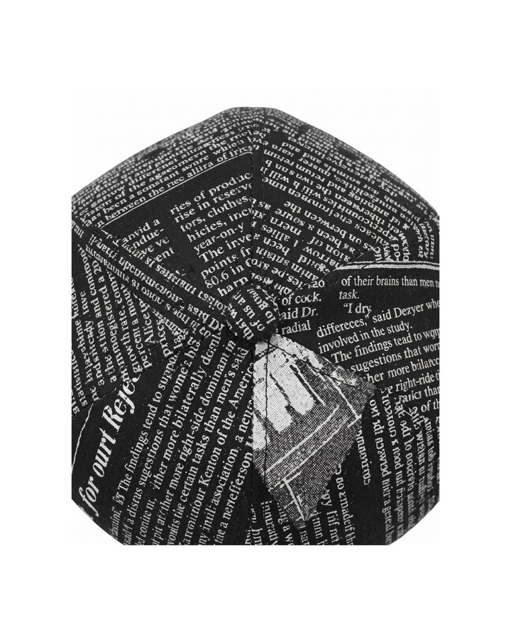 Newspaper Print Cap na2970