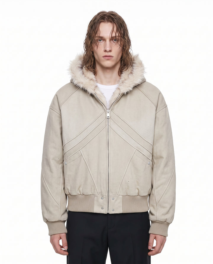 Fur Hooded Jacket na3073