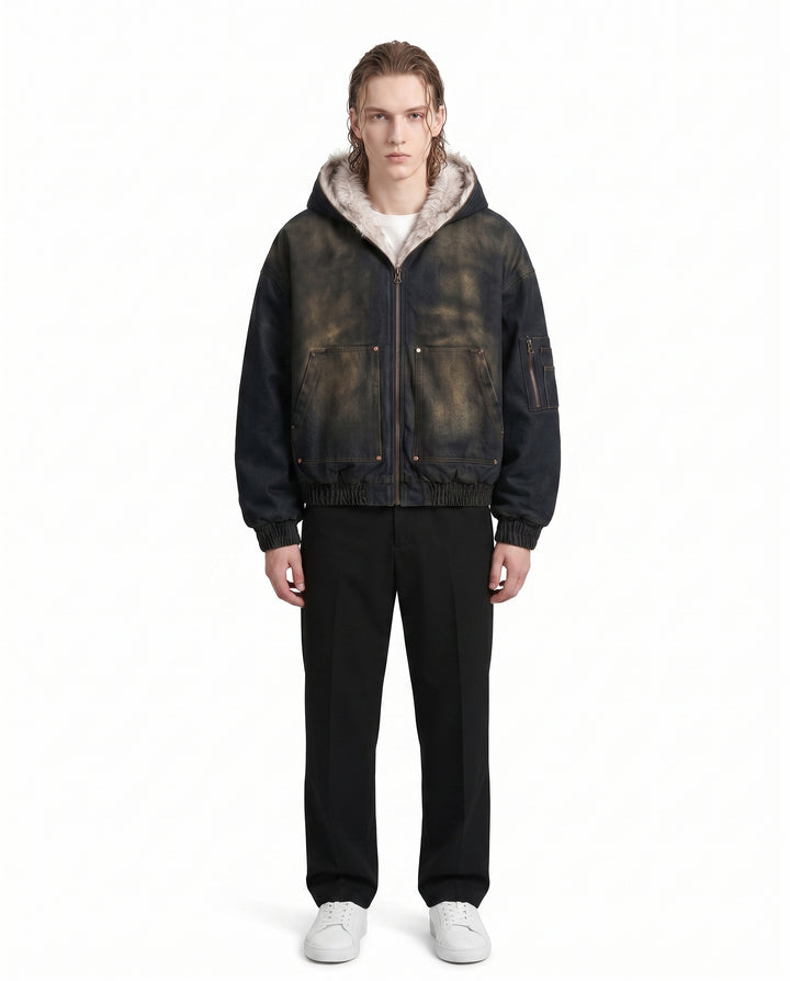 Fur Hooded Jacket na3065