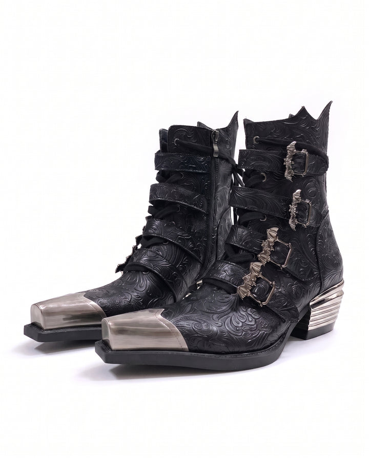 Gothic Buckle Boots na2955