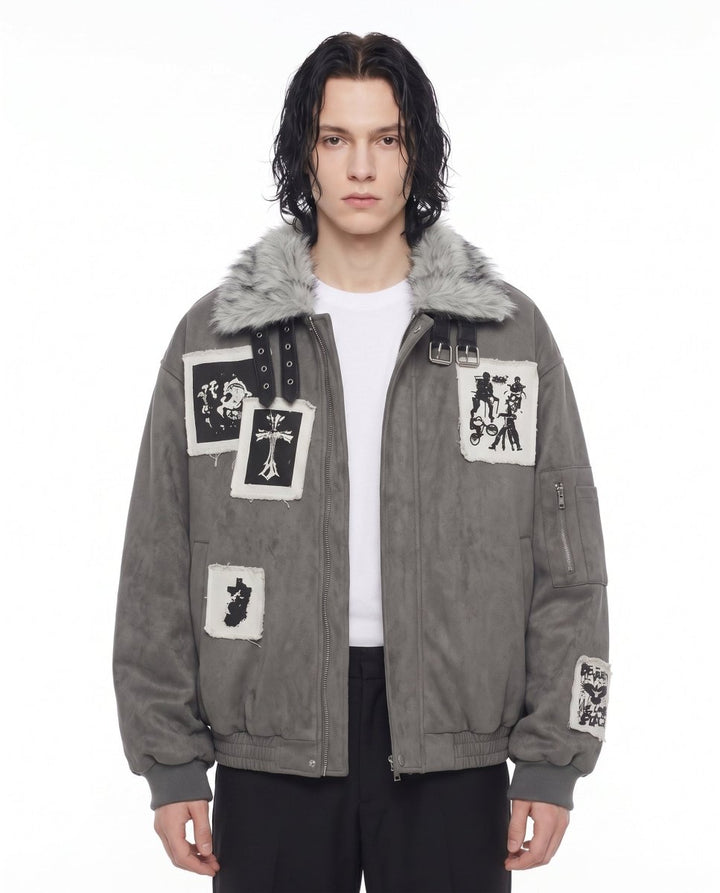 Fur Bomber Jacket na3070
