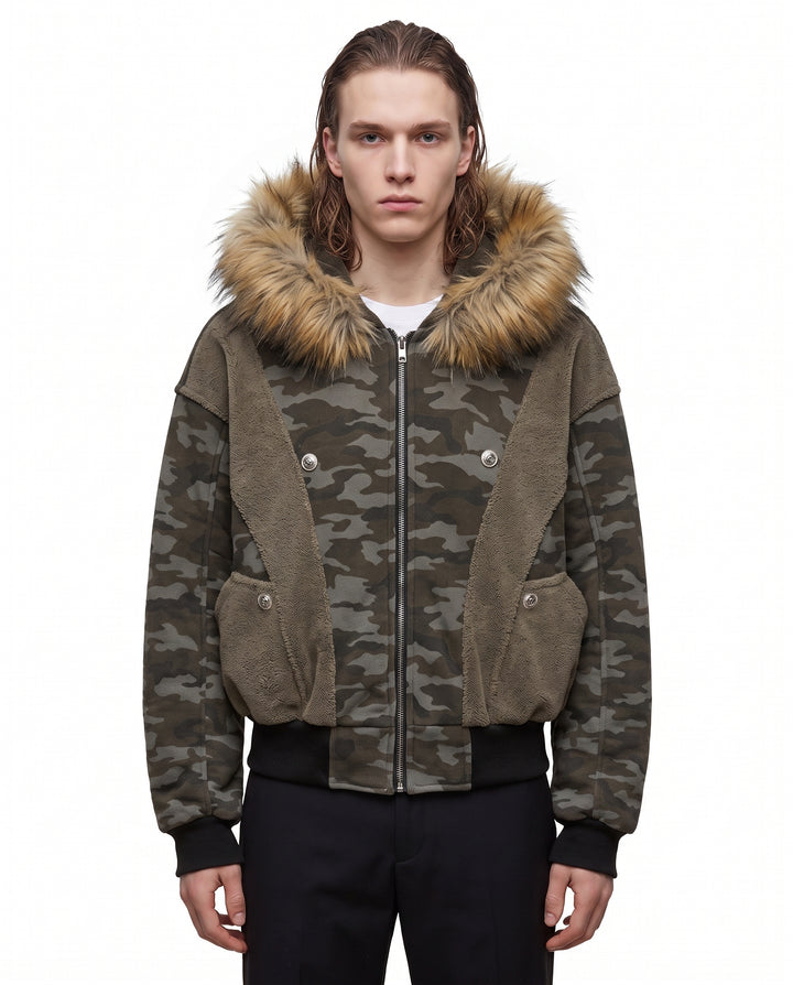 Camo Fur Jacket na3098