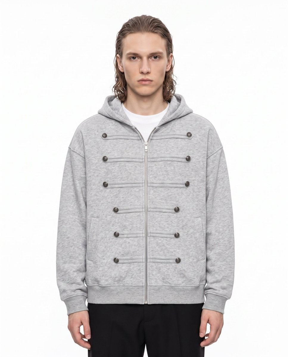 Military Zip Hoodie na3100