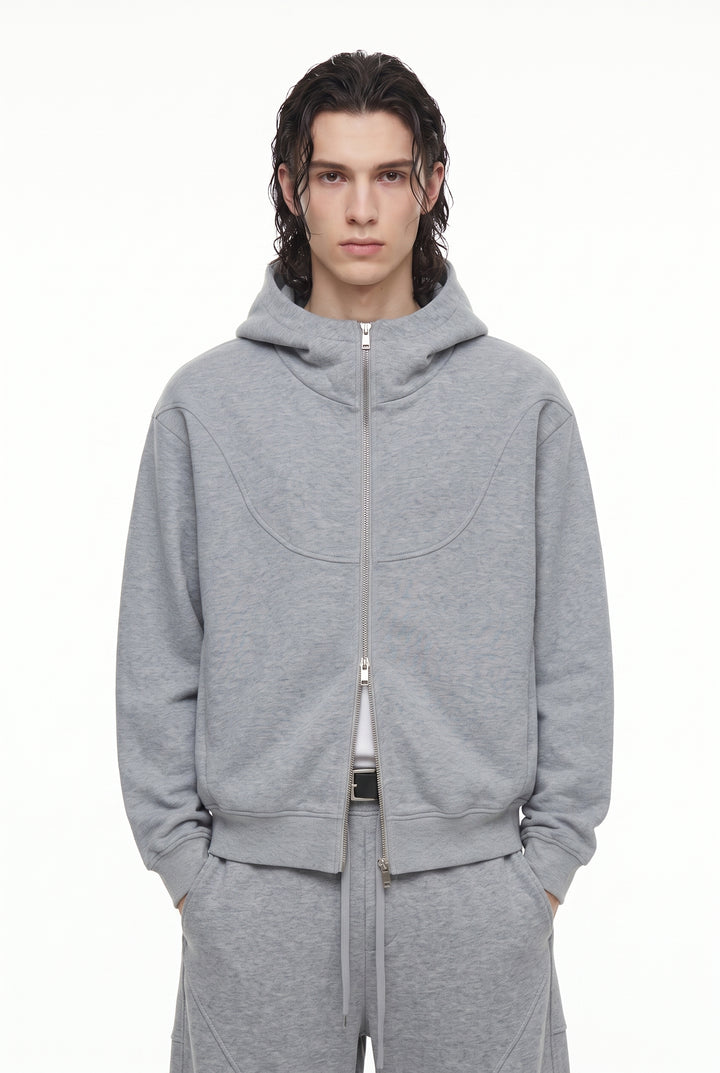 Gray Zip Hoodie na2824