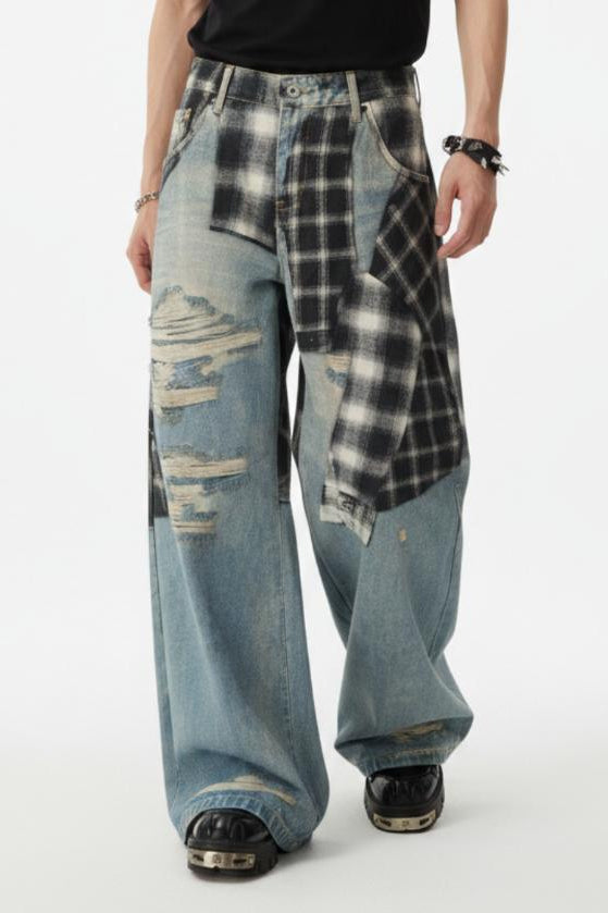 Patchwork Denim Jeans  na2550