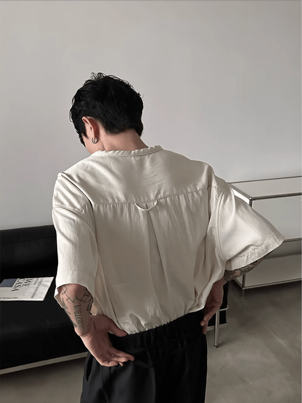 [GENESISBOY] Silk Shirt na1079