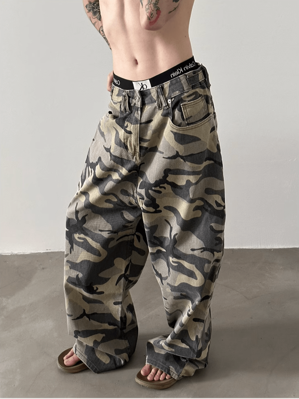 [GENESISBOY] Camouflage Pants na1218