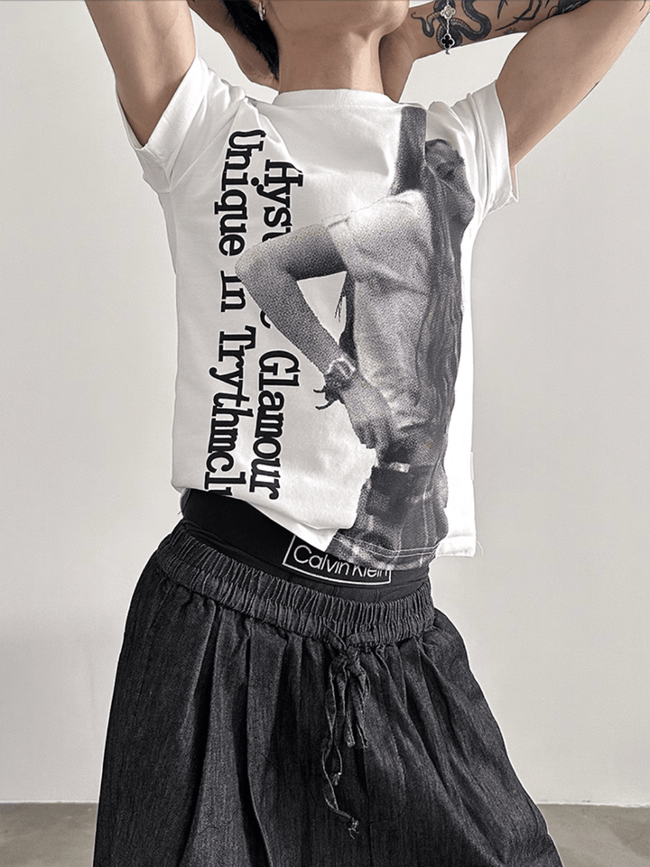 【GENESISBOY】Print Short Sleeve T-Shirt na1226