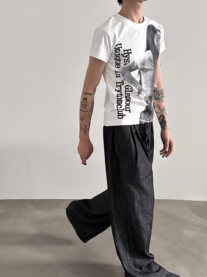 【GENESISBOY】Print Short Sleeve T-Shirt na1226