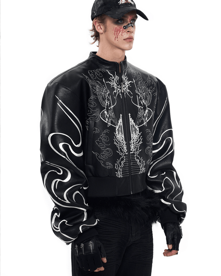 [STARTEXCEEDEND] Ryujin Embroidered Bomber na2236