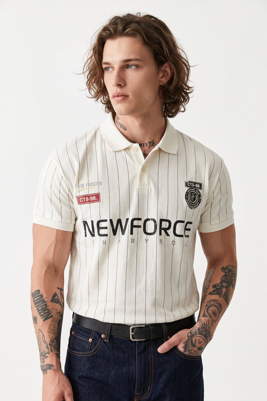 Striped Polo Shirt  na2667