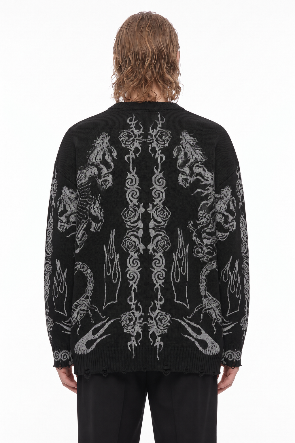 Graphic Knit Sweater na3241