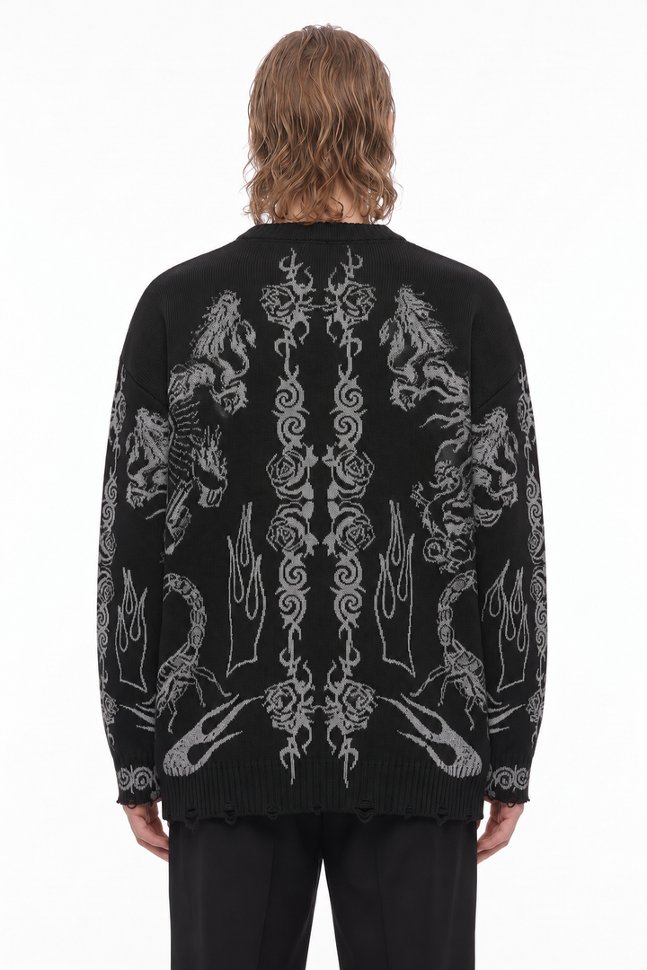 Graphic Knit Sweater na3241