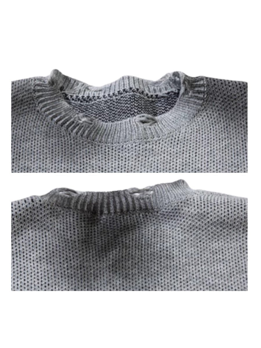 【Mz】broken holes sweater na1474