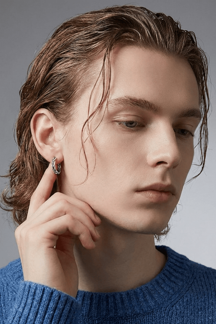 Twist-Detail Hoop Earrings  na2352