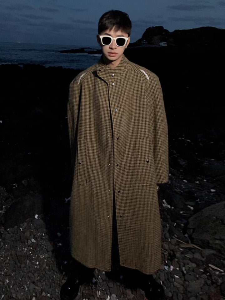 [ESC MAN STUDIO] mid-length wool coat na1616