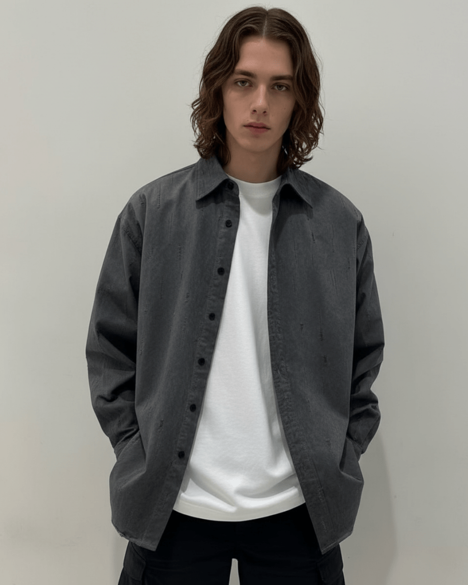 【Nanostudio】Mono Shadow Shirt na2220