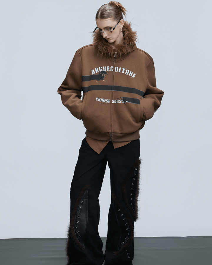 [ArguE CulturE] Seoul Faux-Fur Dog Hoodie na2251