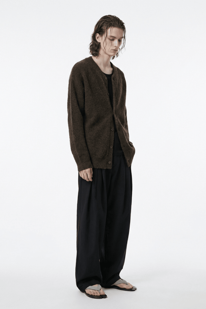 Soft Wool Button Cardigan na2362