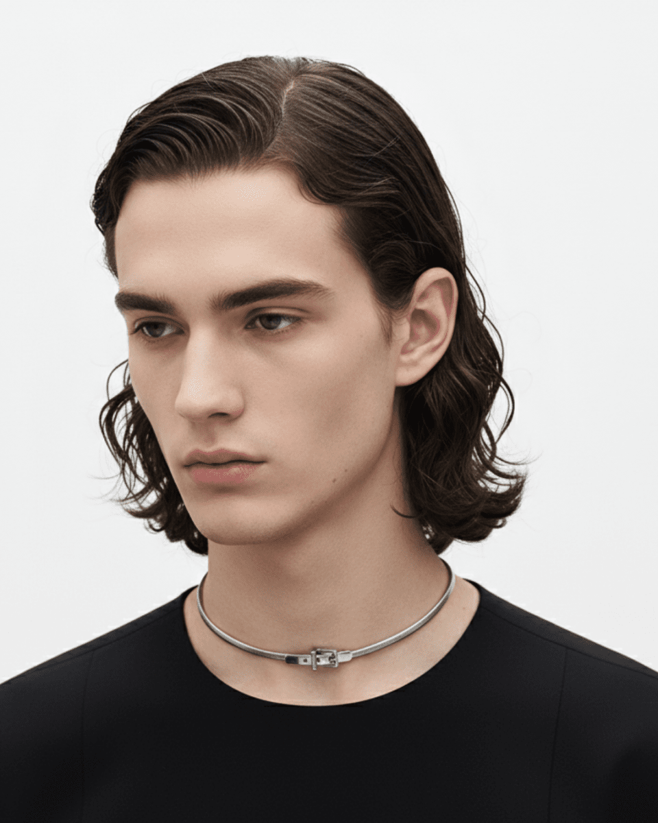 lose snake bone necklace na1291