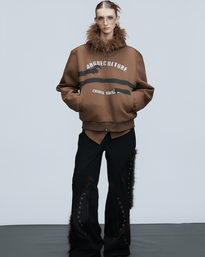 [ArguE CulturE] Seoul Faux-Fur Dog Hoodie na2251