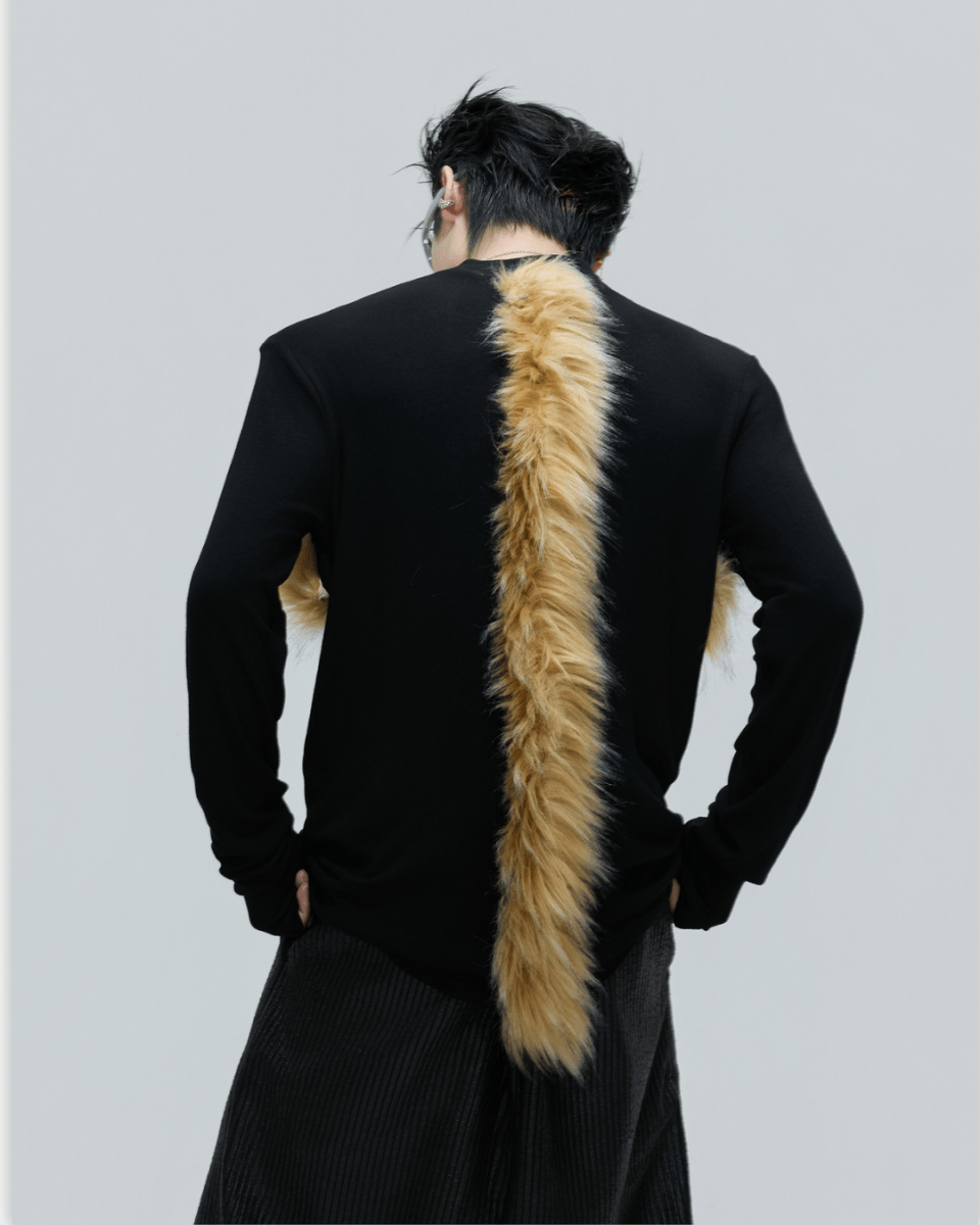 [ArguE CulturE] Golden Fang Fur Knit na2253