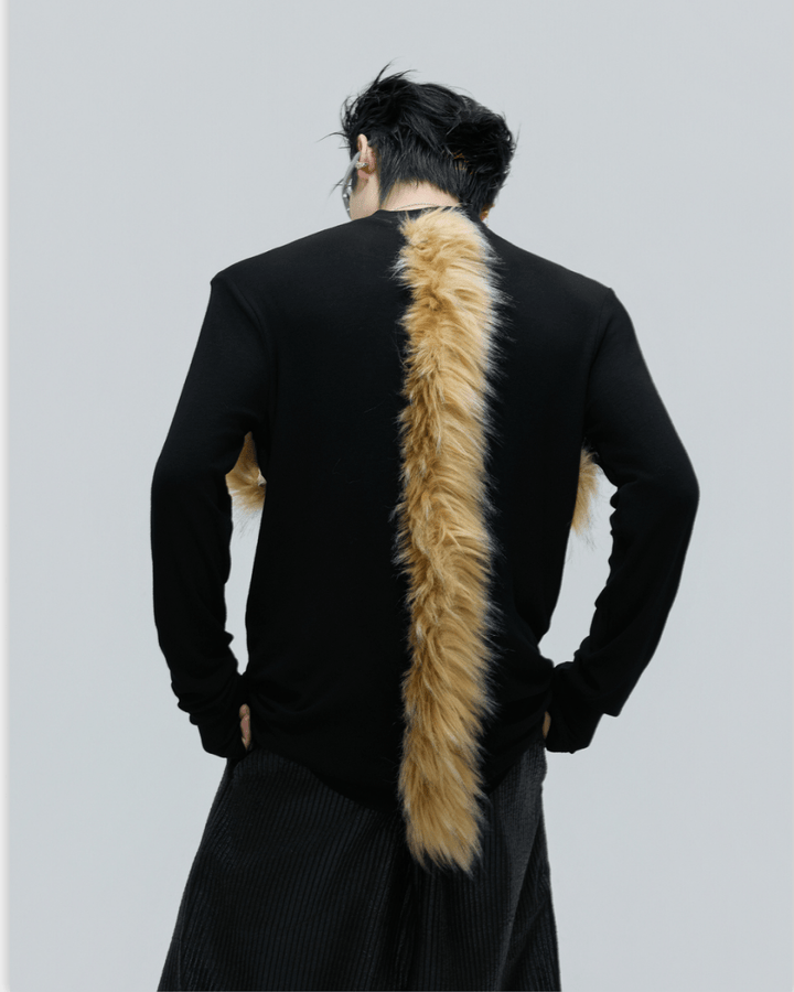 [ArguE CulturE] Golden Fang Fur Knit na2253