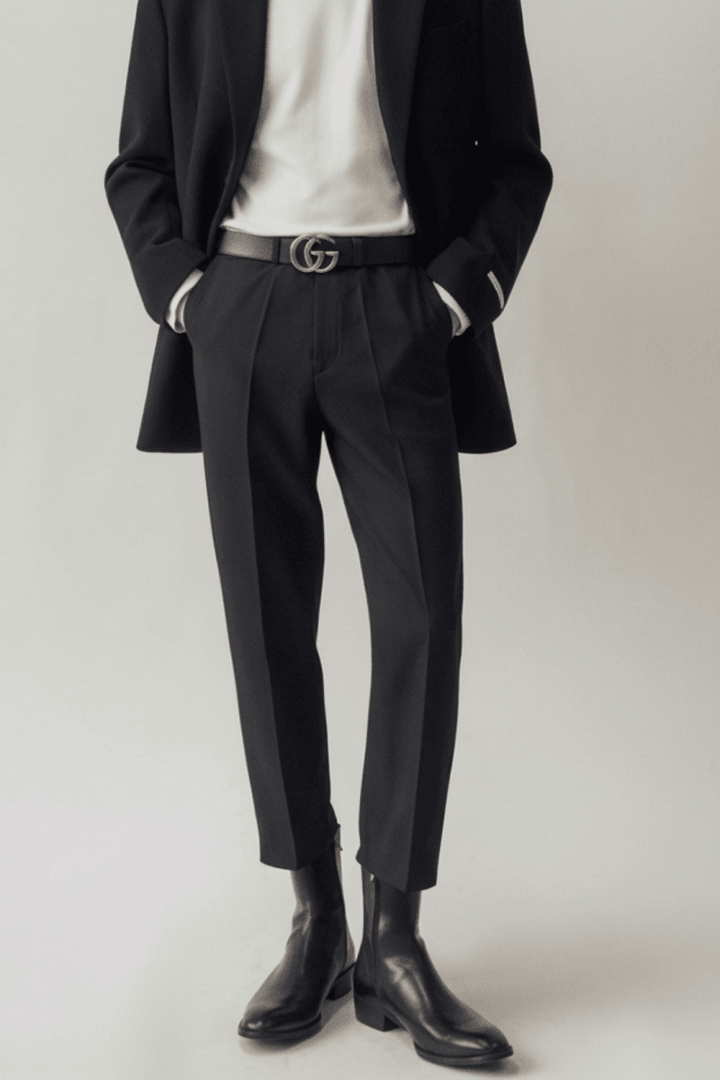 [David&amp;me] 센터 프레스 발목 슬랙스 na19