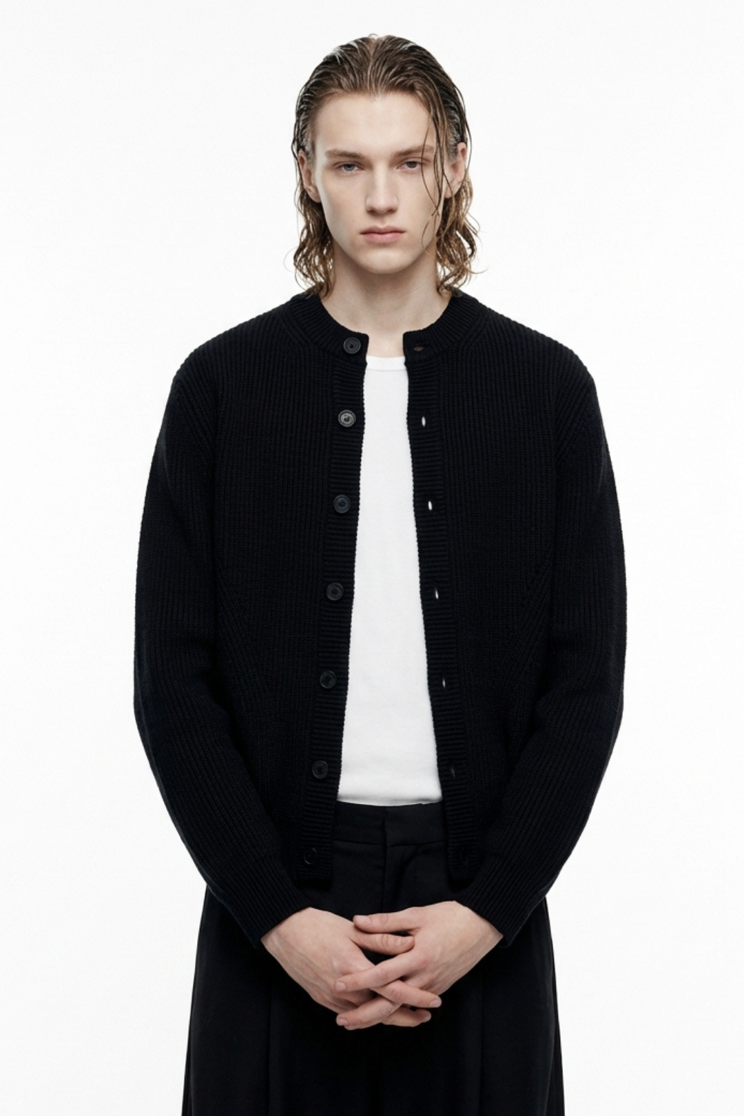 Quiet Rib Knit Cardigan na2363