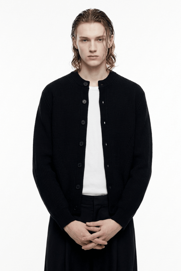 Quiet Rib Knit Cardigan na2363