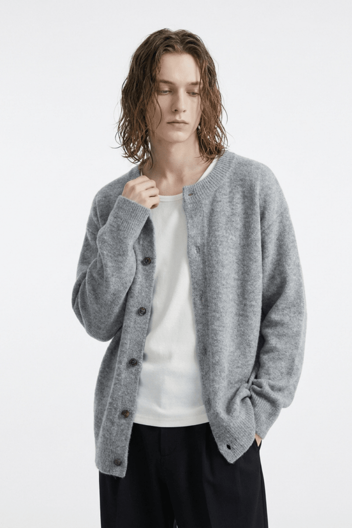 Soft Wool Button Cardigan na2362