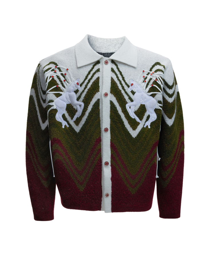 【ArguE CulturE】MYTHIC UNICORN KNIT JACKET na2288