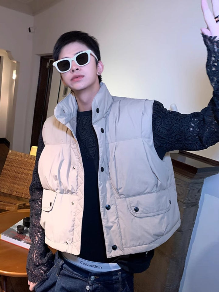 [ESC MAN STUDIO] Casual down vest na1617