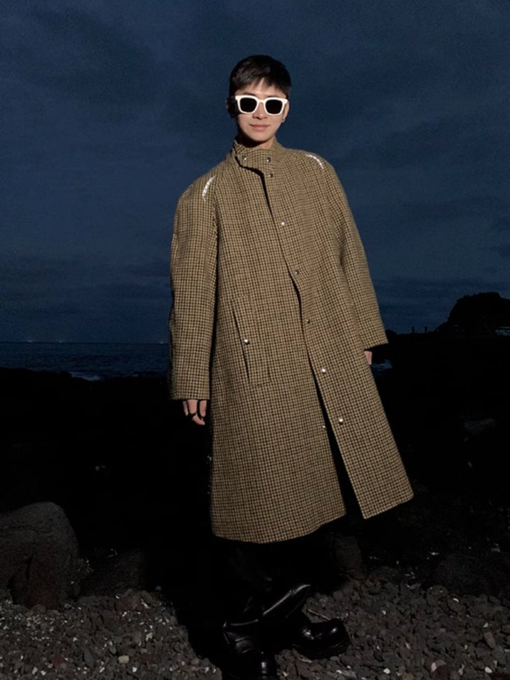 [ESC MAN STUDIO] mid-length wool coat na1616