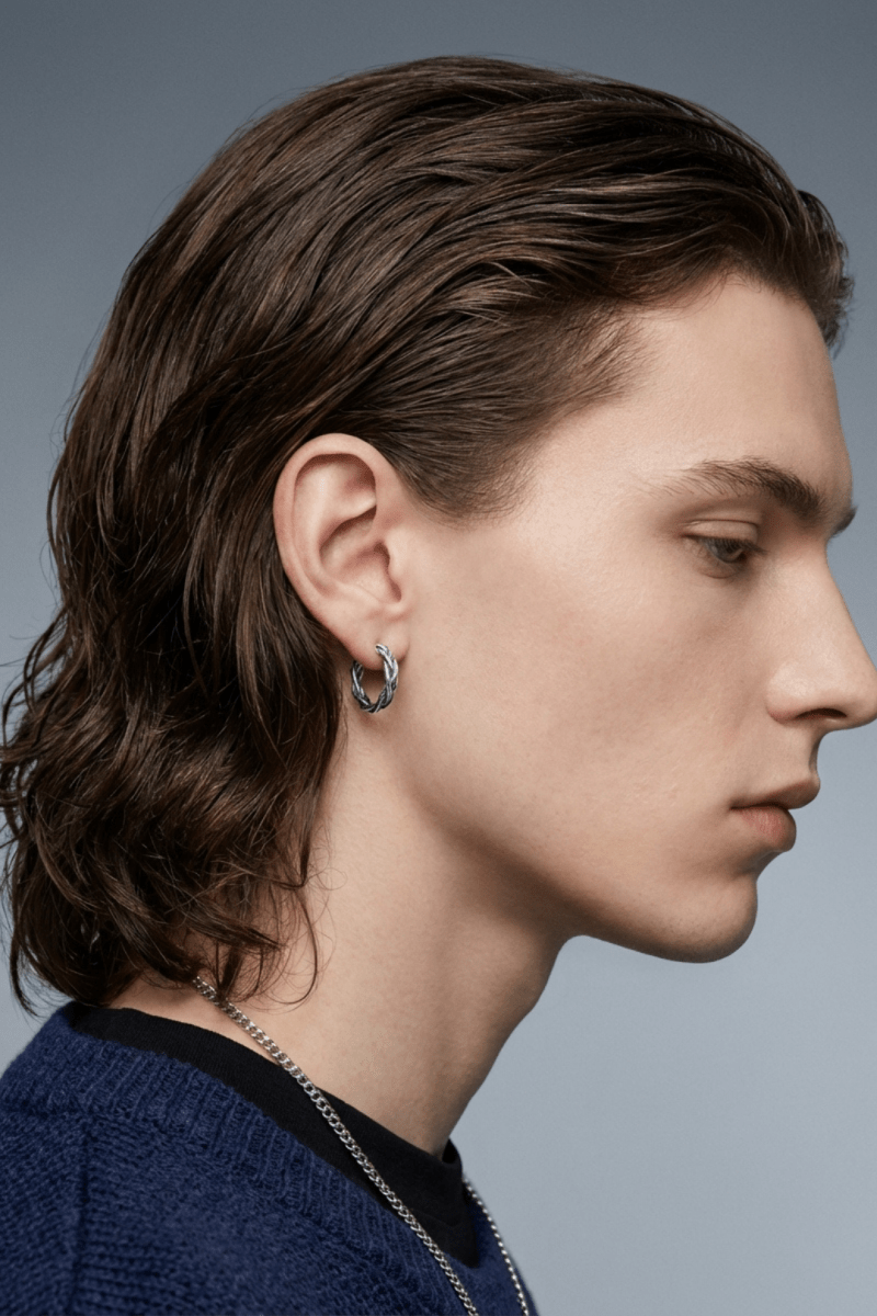 Twist-Detail Hoop Earrings  na2352