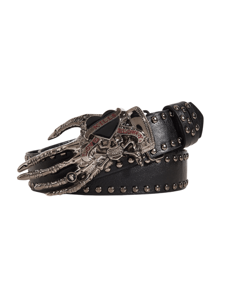 Nanostudio】Punk Y2K Skull Belt na2240