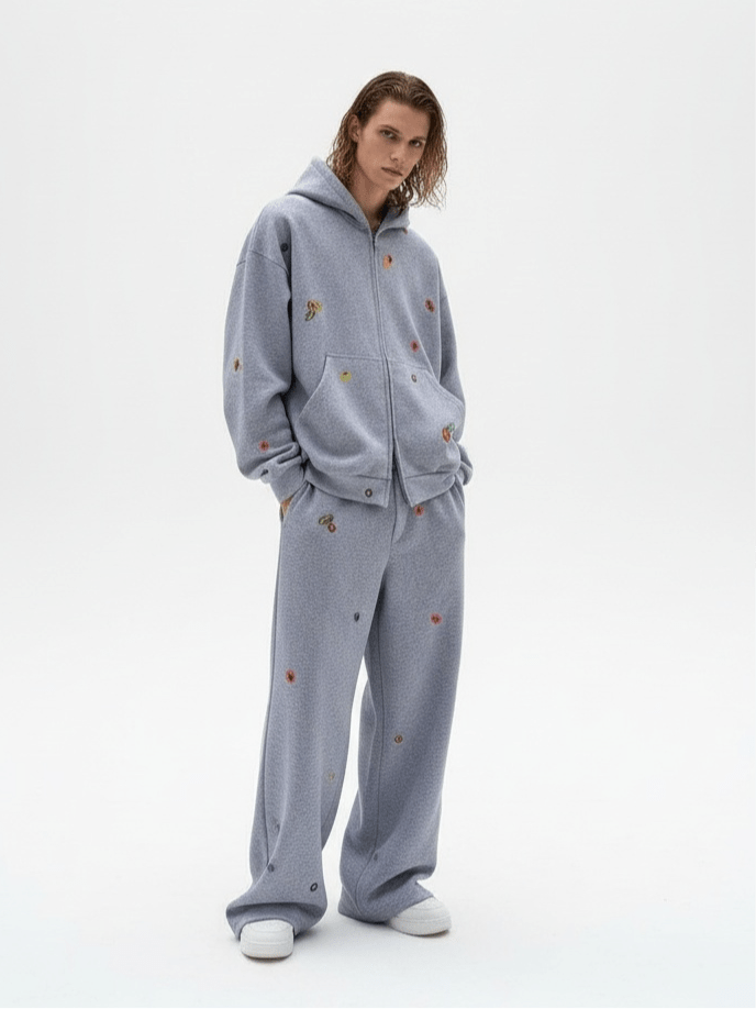 [FUTUREBOY] Street Hip-Hop Hoodie + Sweatpants na2188