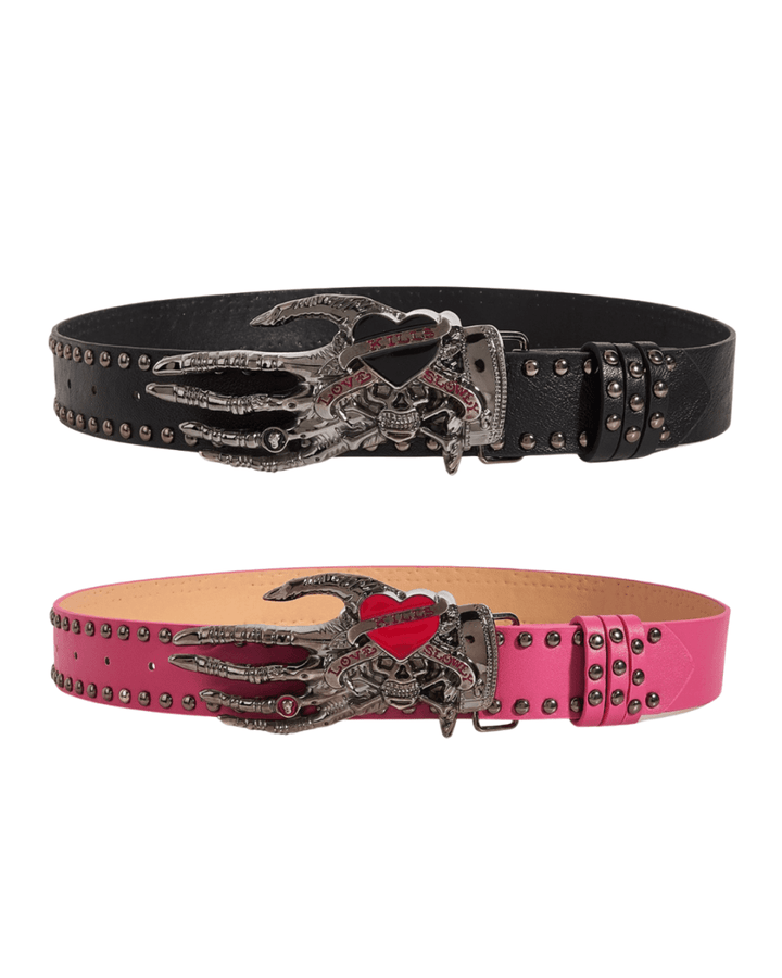 [Nanostudio] Punk Y2K Skull Belt na2240
