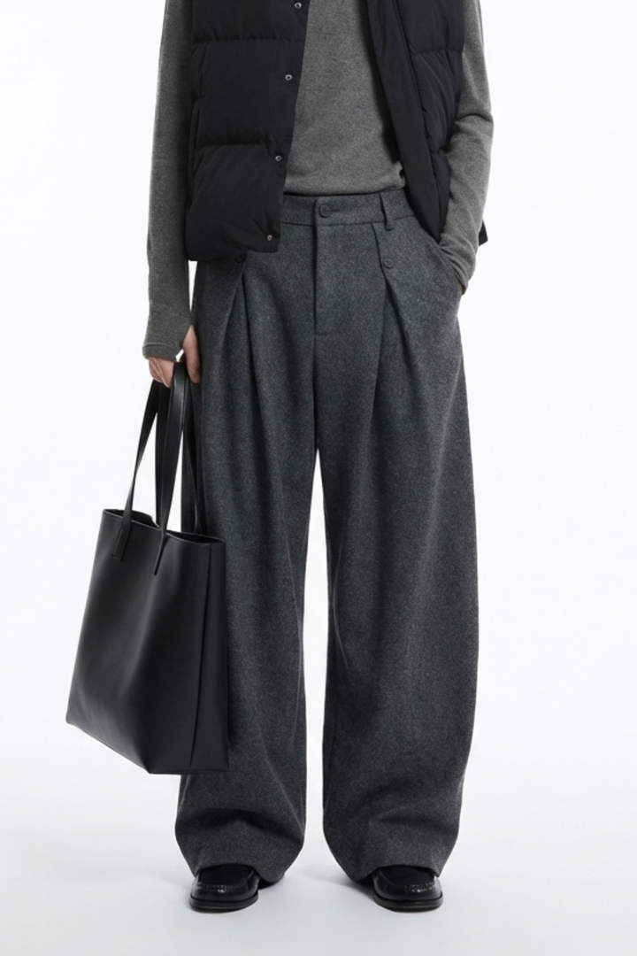 Wide Tuck Slacks na2361