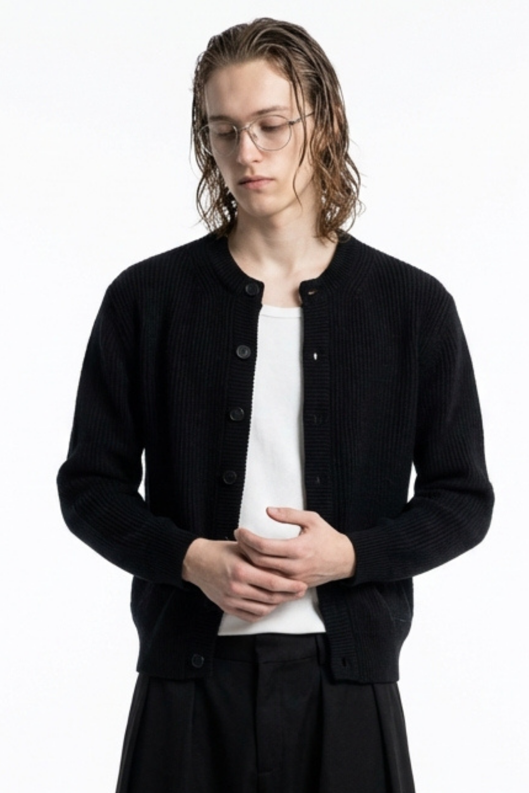 Quiet Rib Knit Cardigan na2363