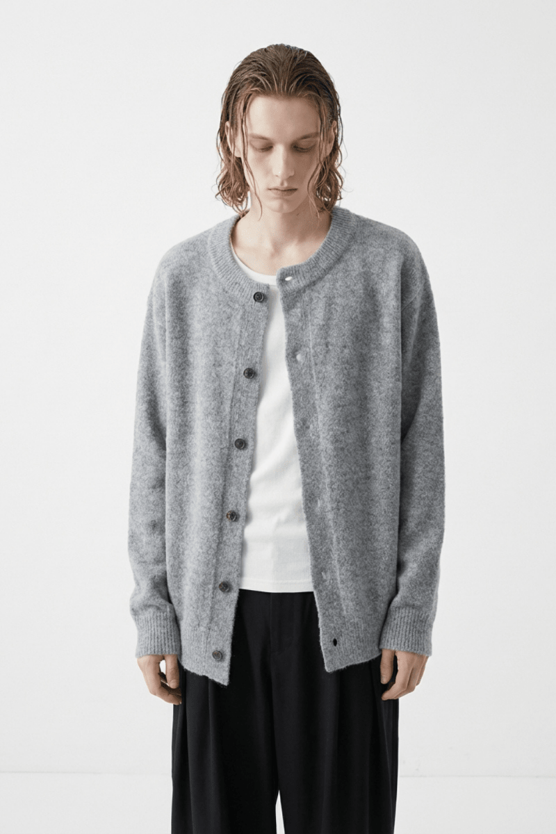 Soft Wool Button Cardigan na2362